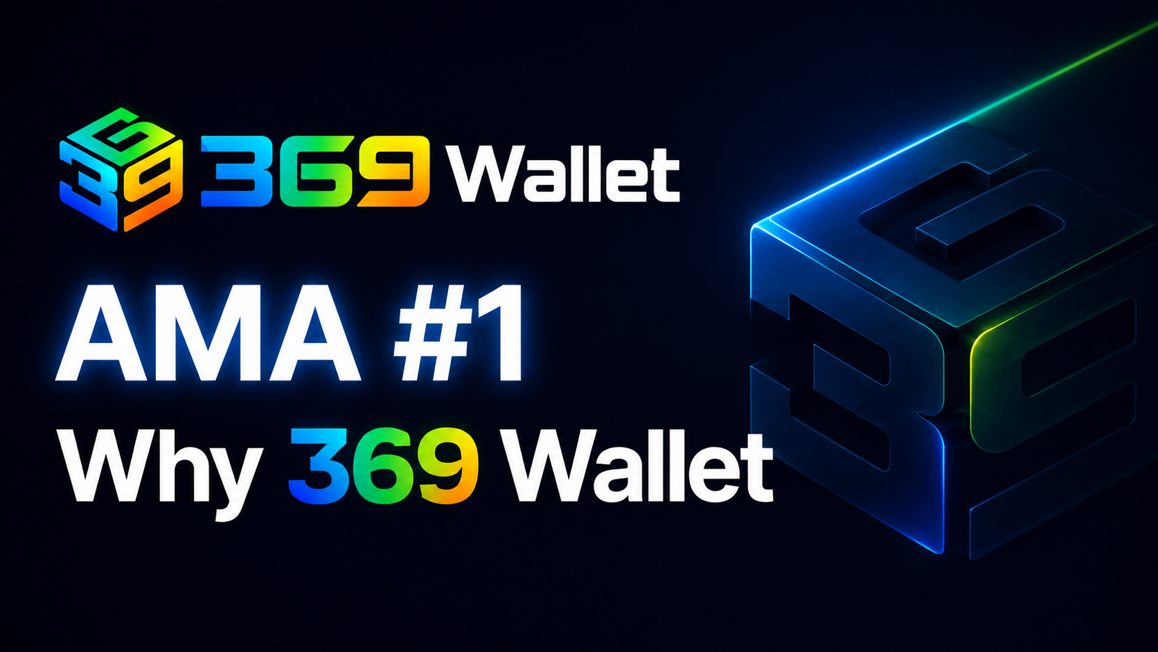 369wallet AMA #1 — Why 369 Wallet (founder AMA on YouTube)